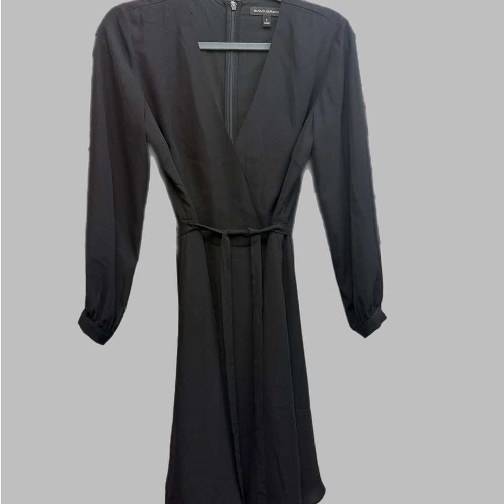 Banana Republic Black Long Sleeve Dress